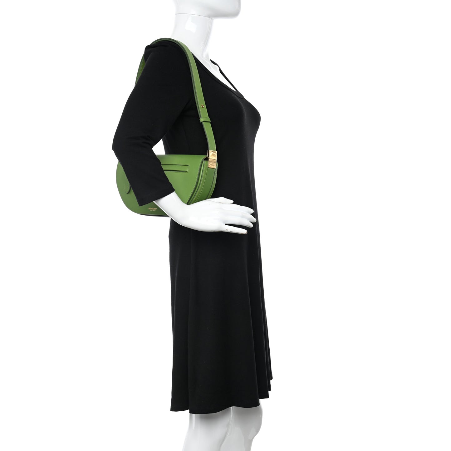 Calfskin Small Olympia Shoulder Bag Green