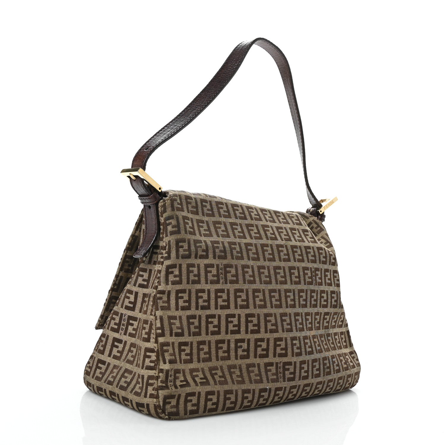 Fendi Zucchino Vitello Mama Baguette Mogano Panna Bruciato 2 of 8