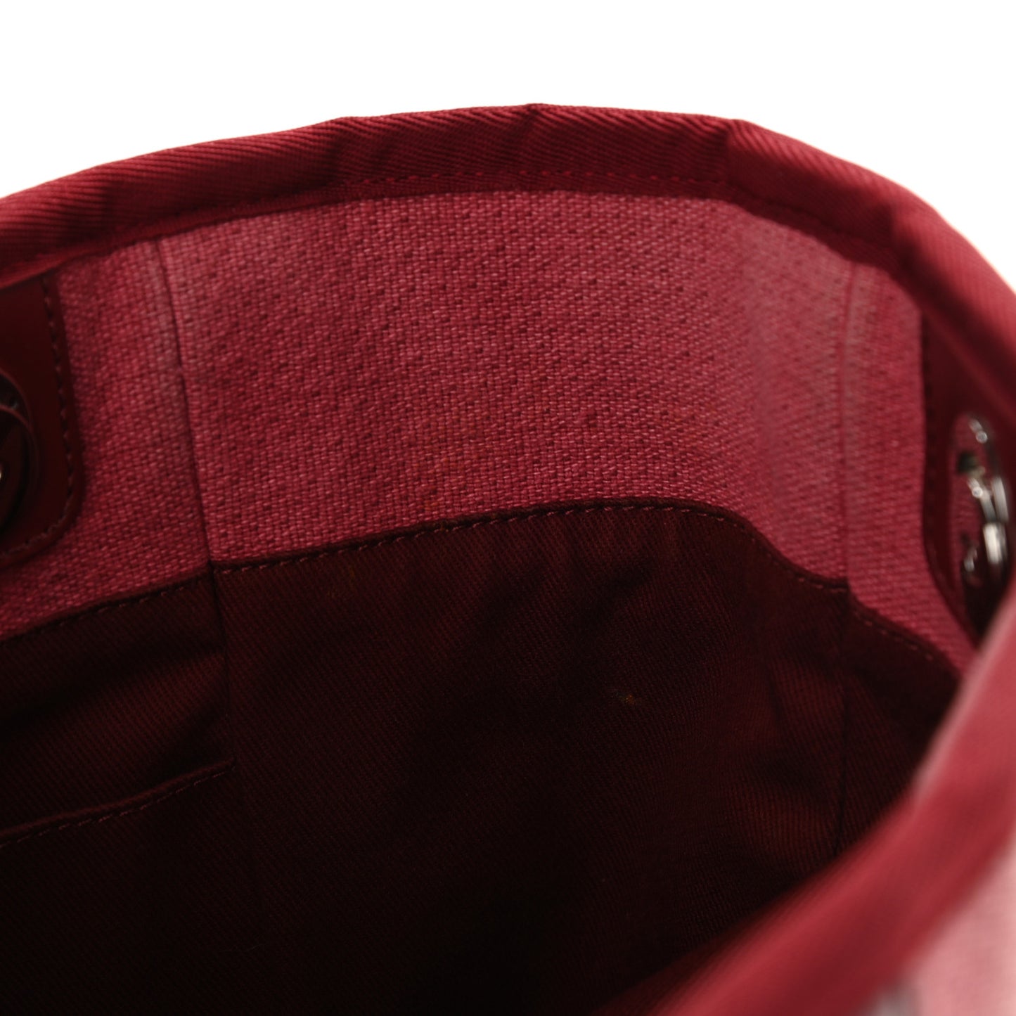 Canvas Mini Deauville Tote Red
