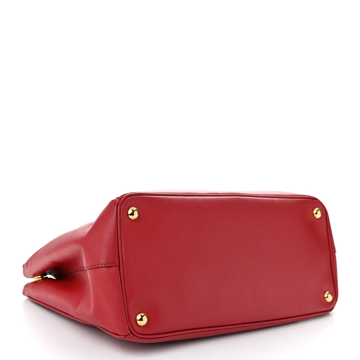 Saffiano Medium Galleria Double Zip Tote Fuoco