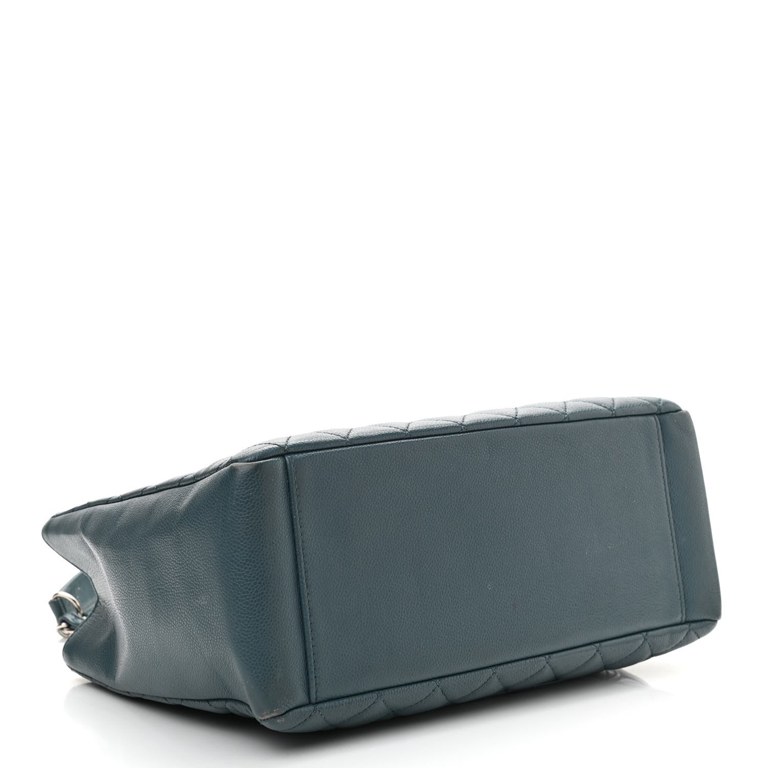 Chanel Caviar Quilted Grand Shopping Tote GST Blue 3 of 18