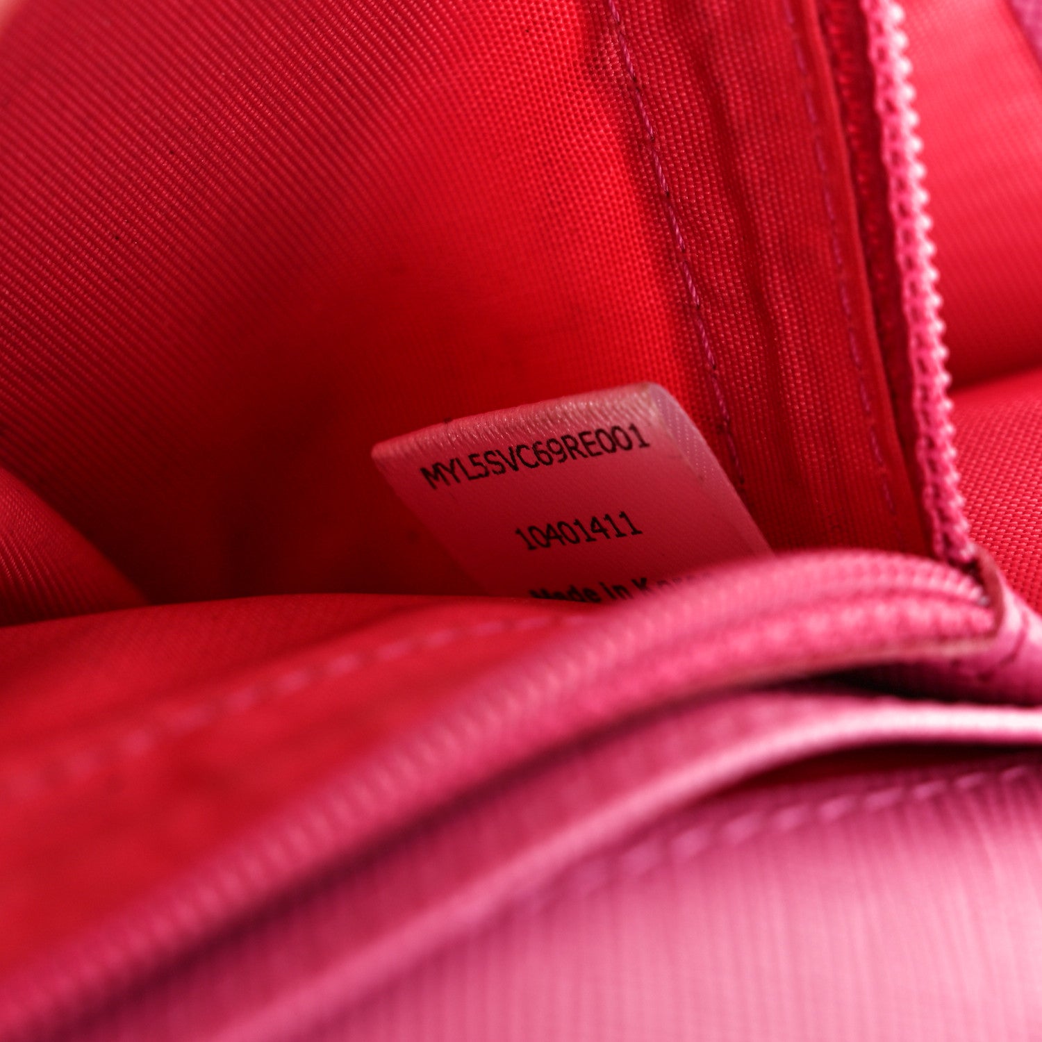 MCM Visetos Continental Flap Wallet Red 10 of 10