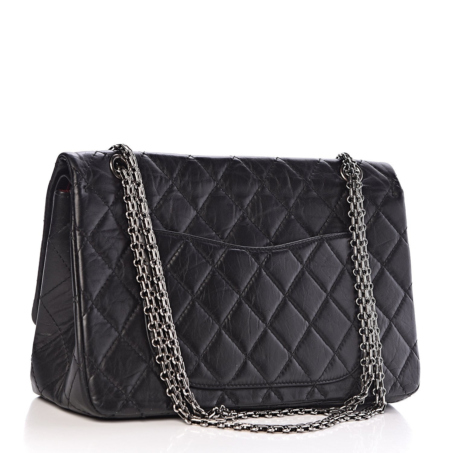 Chanel Aged Calfskin Quilted 2.55 Reissue 227 Flap Black 3 of 13