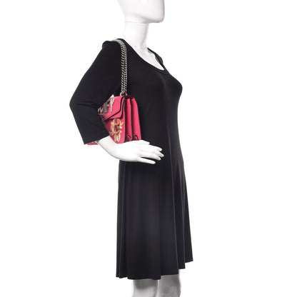 Gucci Pebbled Calfskin Embellished Guccify Small Dionysus Shoulder Bag Rosa 2 of 11