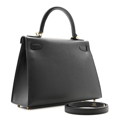 Hermes Epsom Kelly Sellier 28 Black 3 of 13