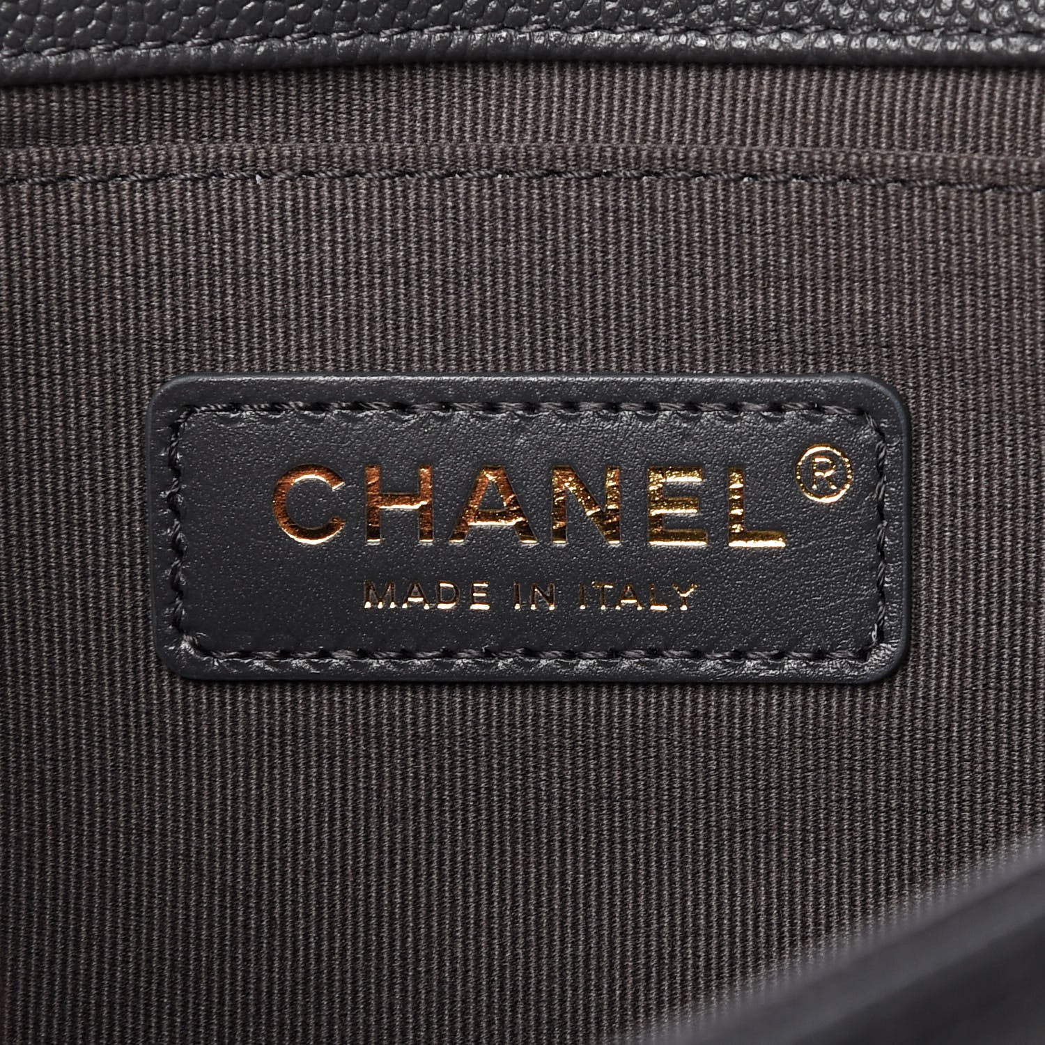 Chanel Caviar Chevron Quilted Medium Boy Flap Dark Grey 8 of 11