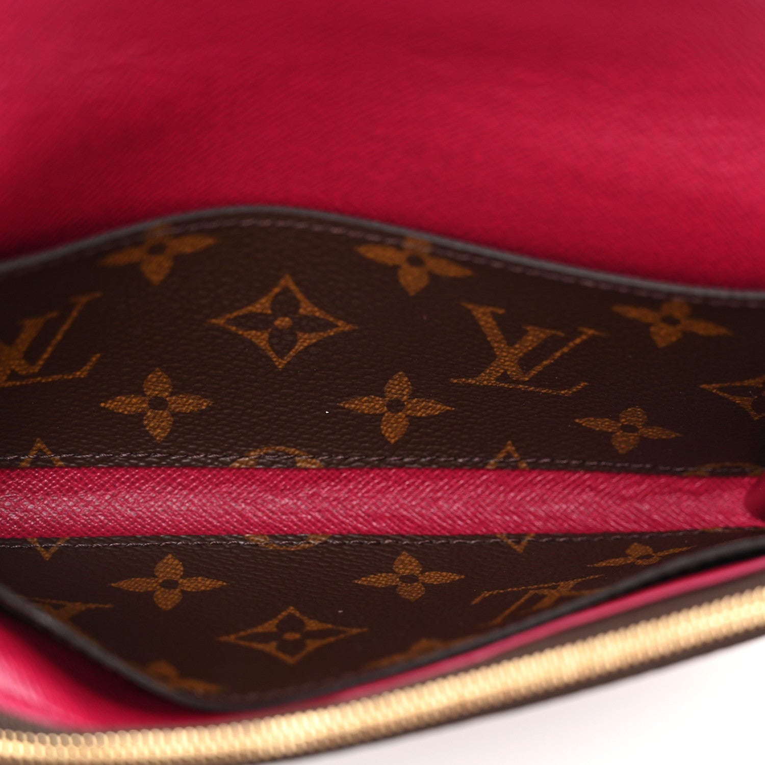 Louis Vuitton Monogram Emilie Wallet Fuchsia 5 of 8