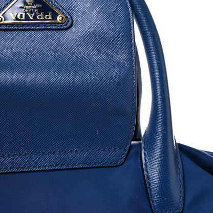 Prada Tessuto Nylon Saffiano Tote Bluette 19 of 19