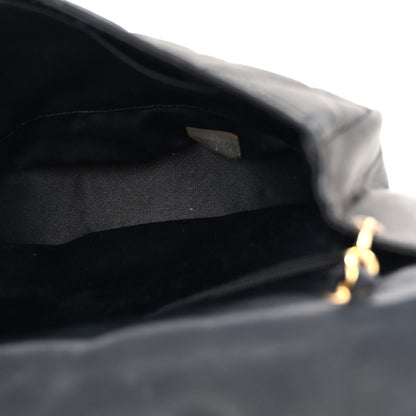 Chanel Satin Quilted Half Moon Flap Black 5 of 16