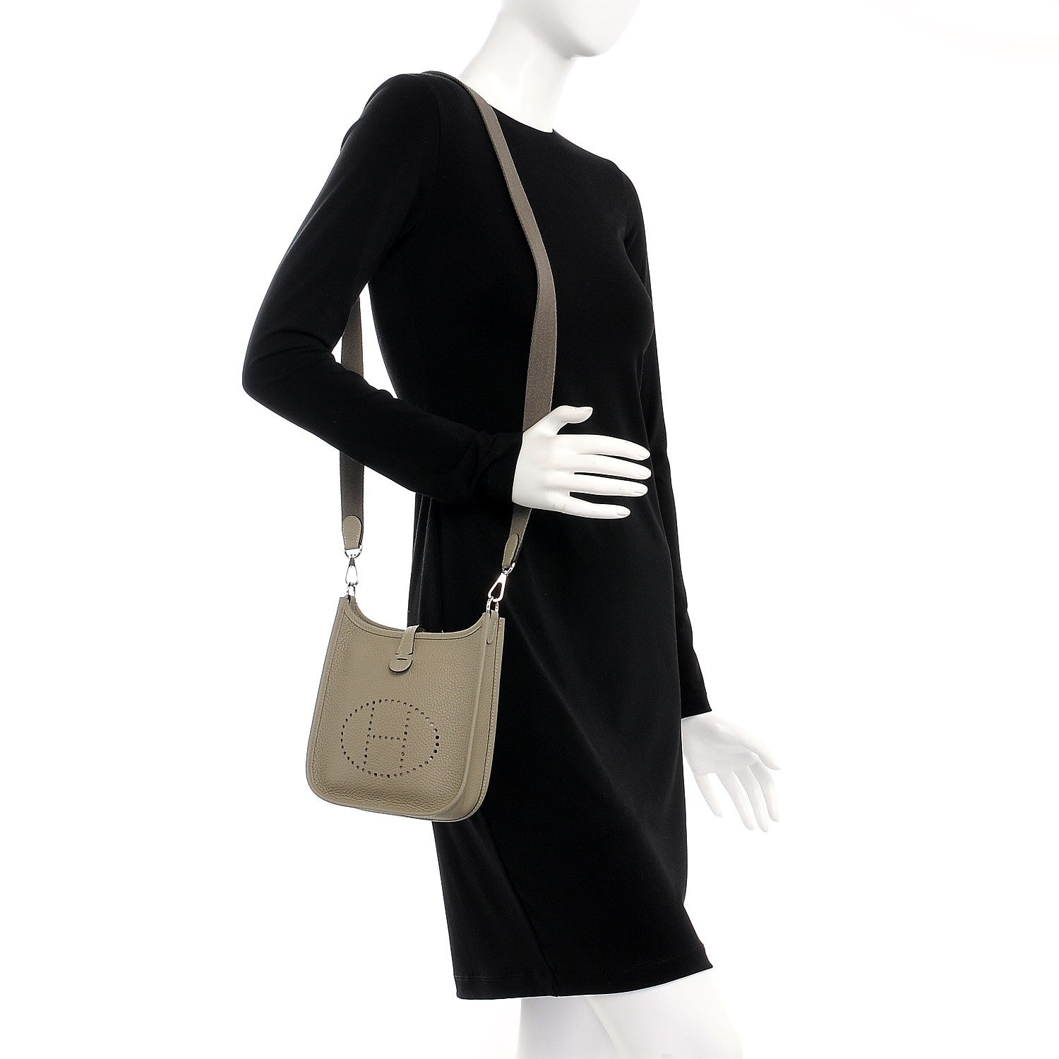 Hermes Taurillon Clemence Amazone Evelyne TPM Sauge 2 of 9
