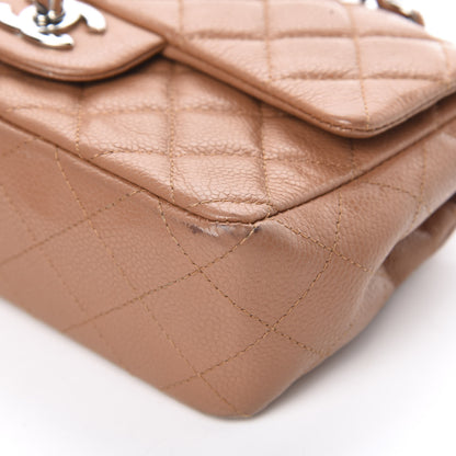 Chanel Caviar Quilted Mini Rectangular Flap Light Brown 10 of 13