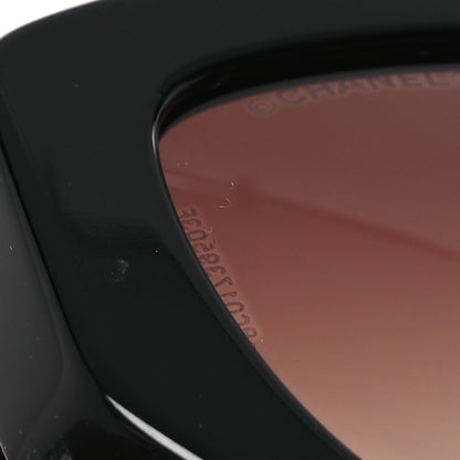 Chanel Acetate Rectangle Sunglasses 5493 Black 8 of 12