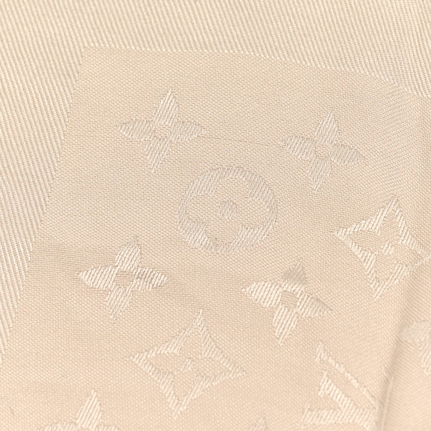 Louis Vuitton Silk Wool Monogram Shawl Greige 7 of 7