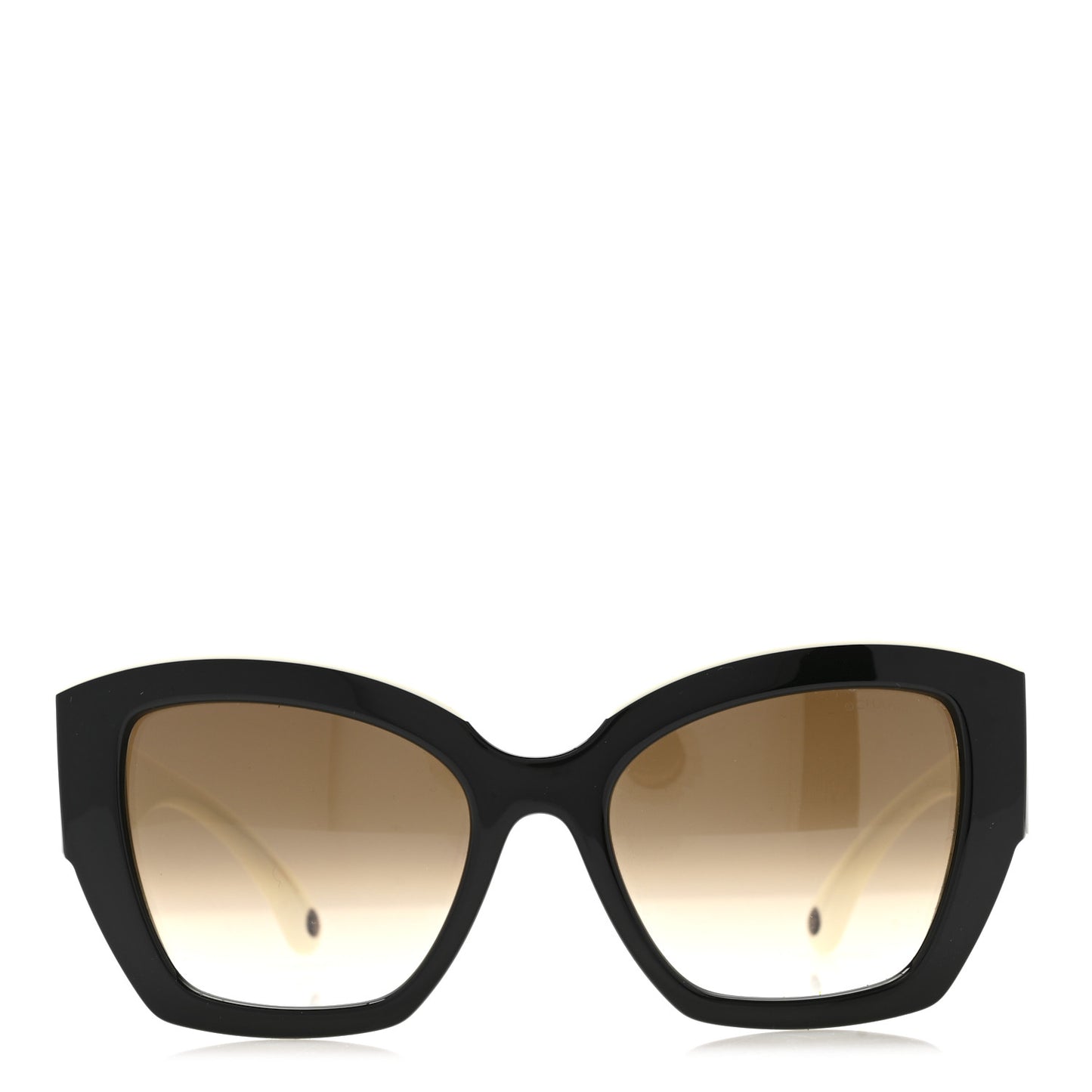 Acetate Square Sunglasses 6058 Black White