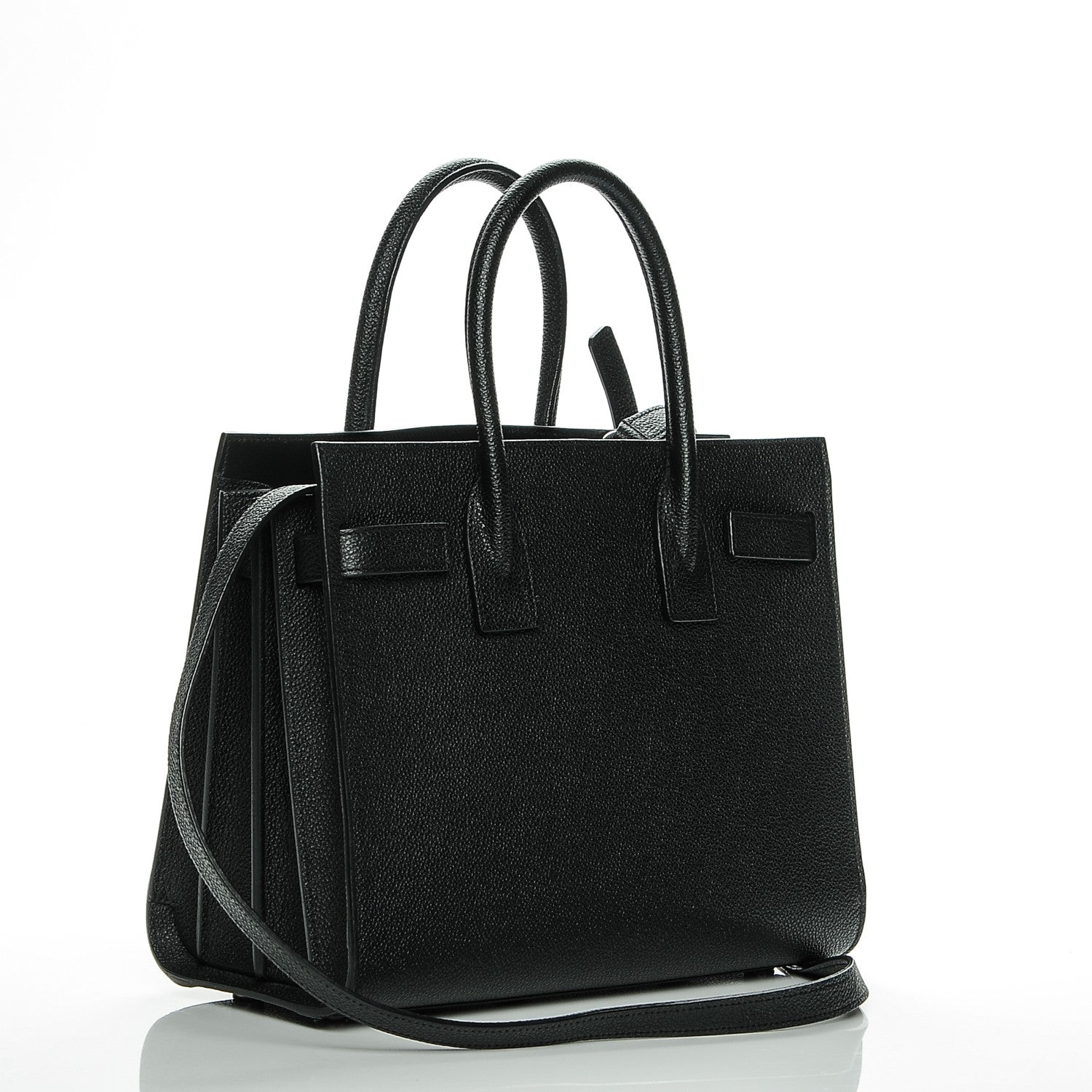 Saint Laurent Grained Calfskin Baby Sac De Jour Black 3 of 7