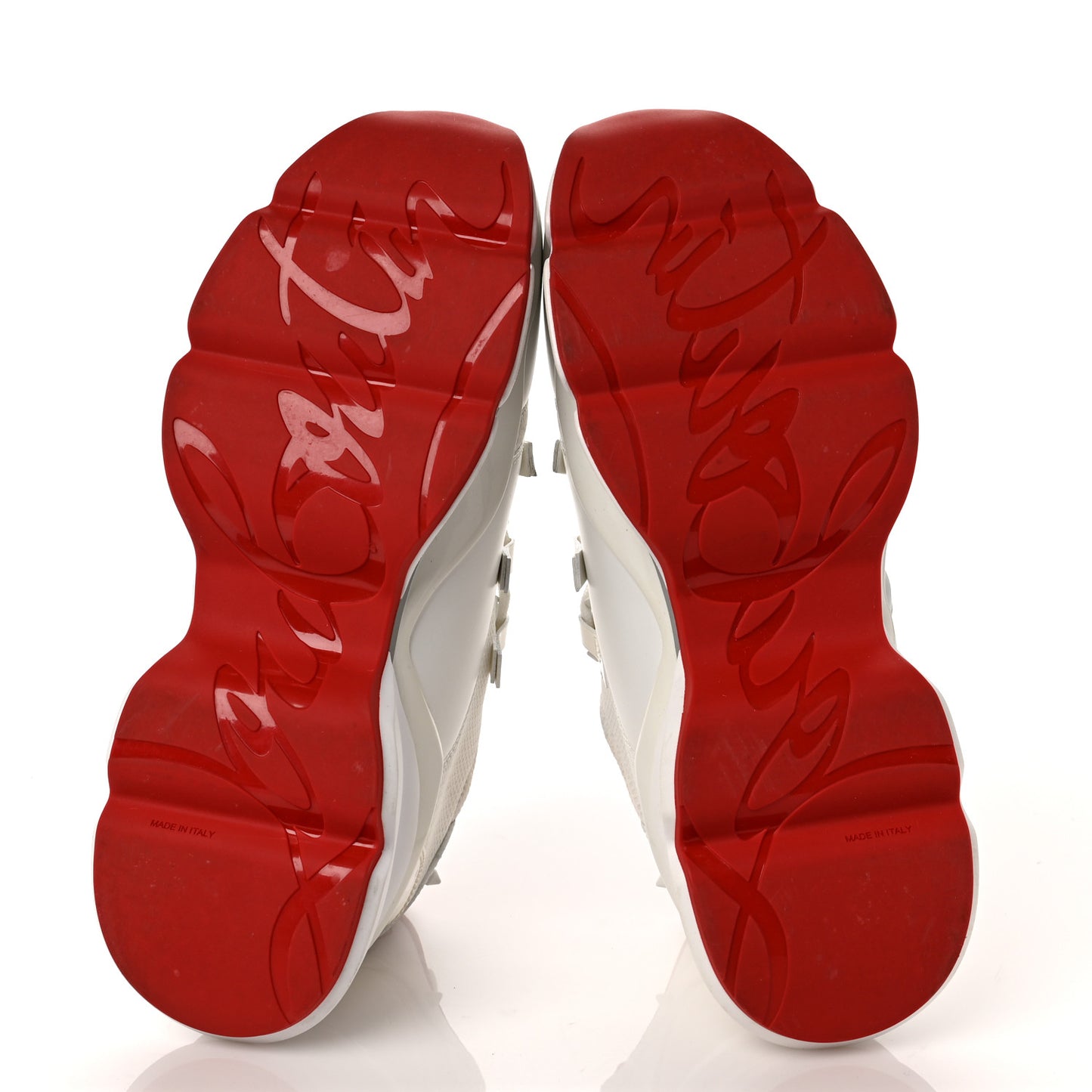 Calfskin Donna Red Runner Sneaker 43 White