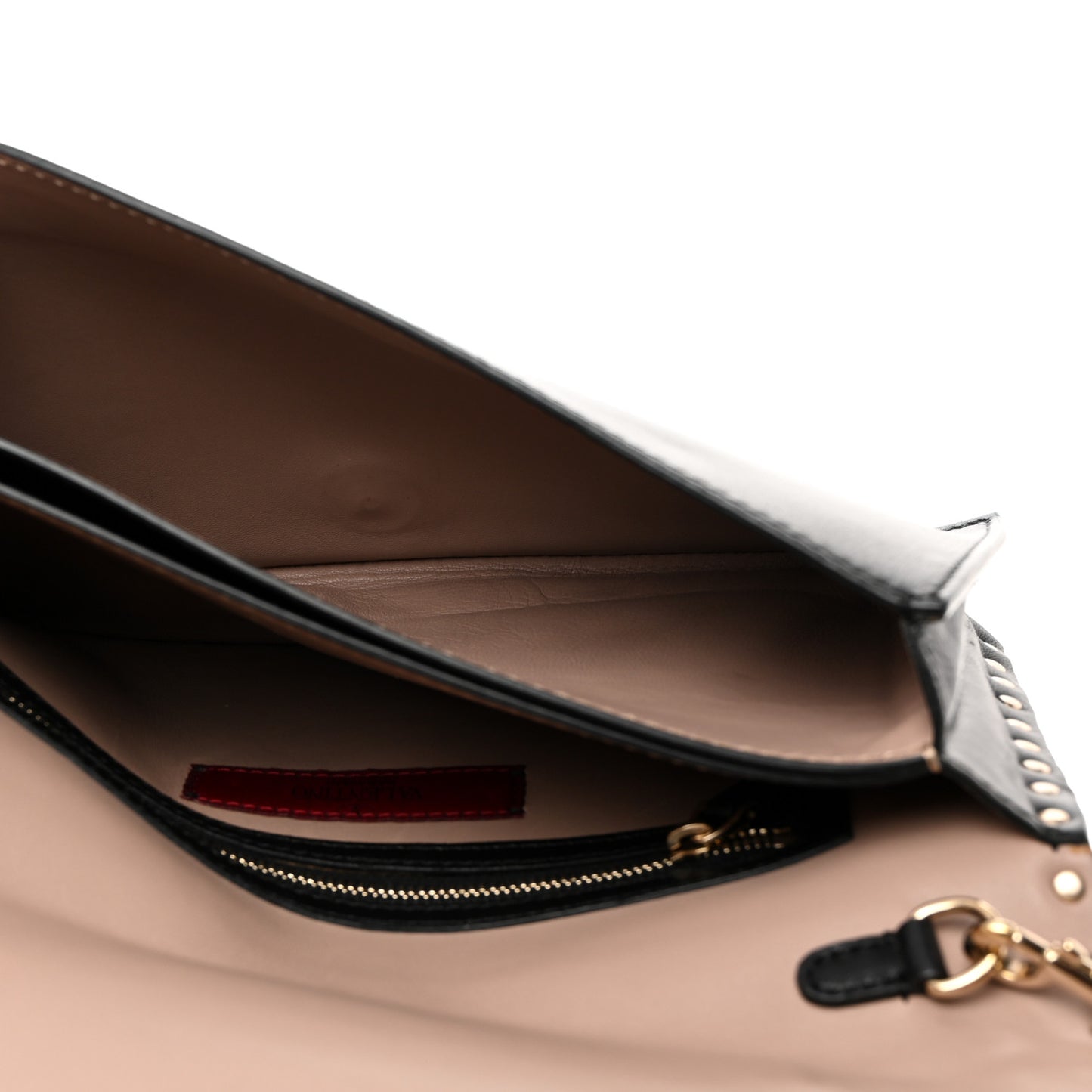 Nappa Rockstud Wristlet Clutch Black