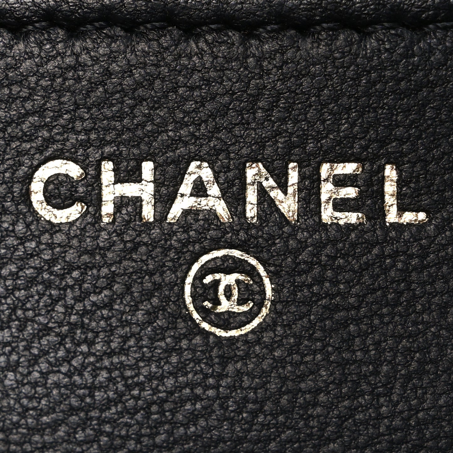Lambskin Quilted Wallet On Chain WOC Black