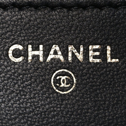 Chanel Lambskin Quilted Wallet On Chain WOC Black 6 of 11
