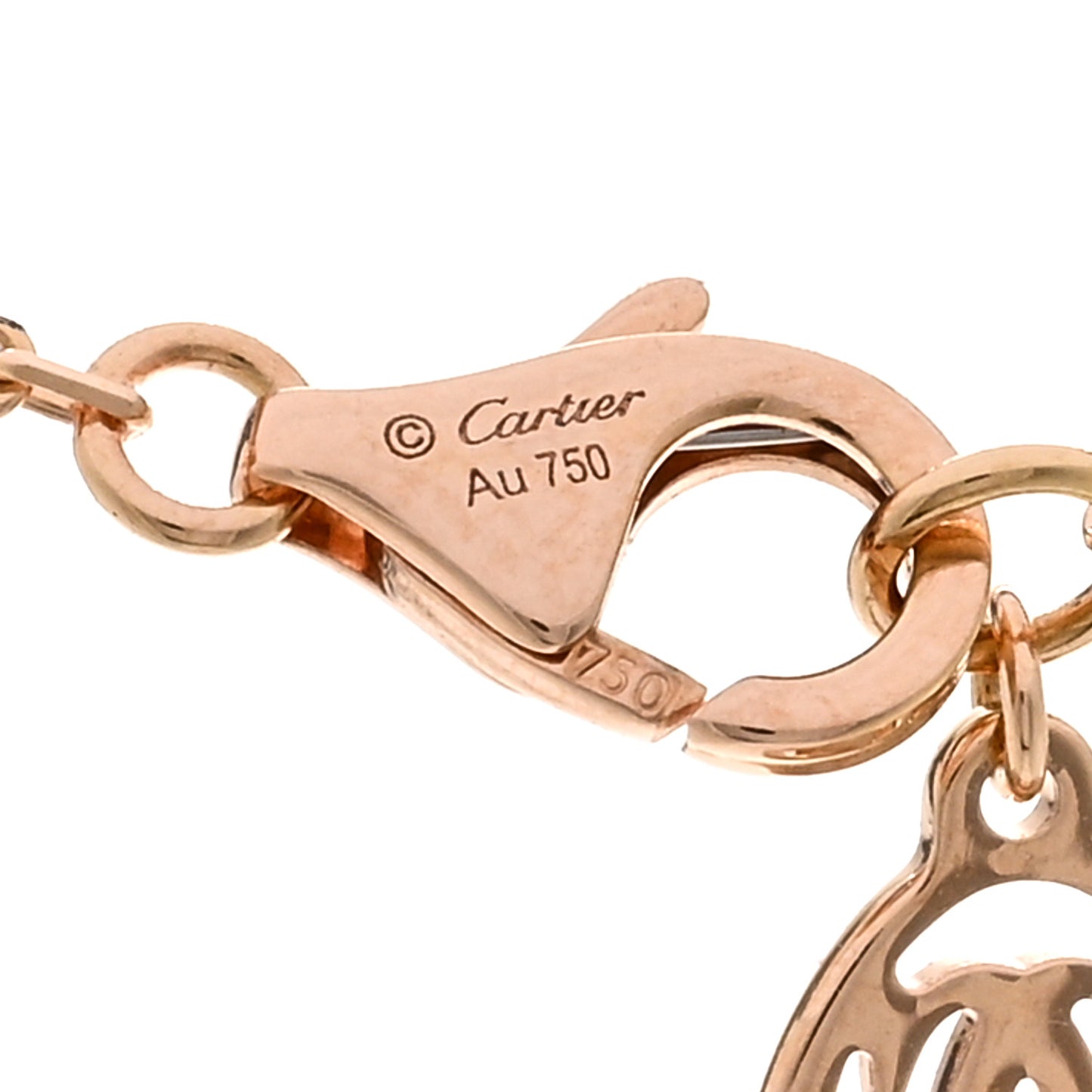 18K Pink Gold Diamond SM D'Amour Pendant Necklace