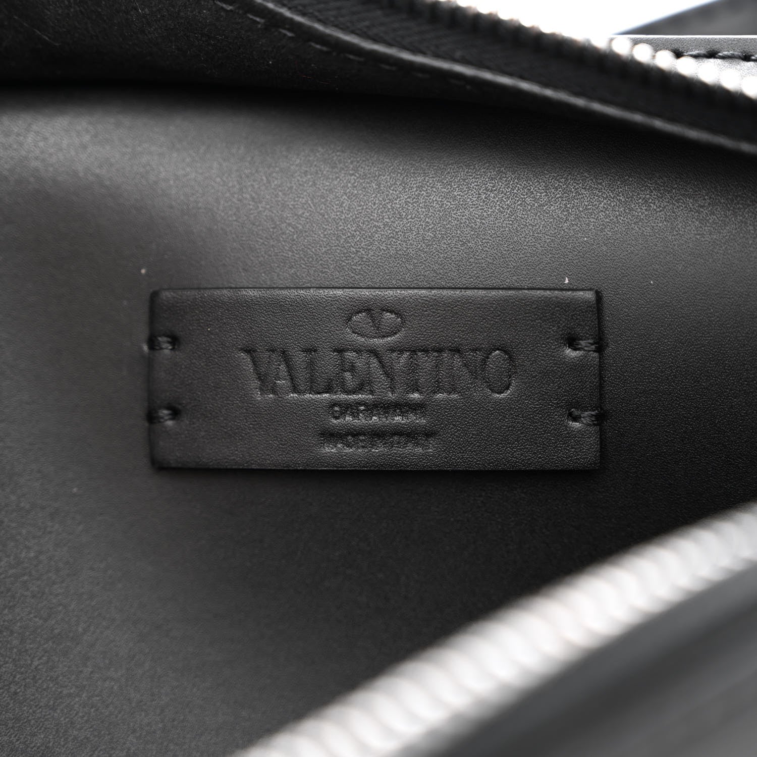 Valentino Garavani Calfskin VLTN Belt Bag Black 6 of 9