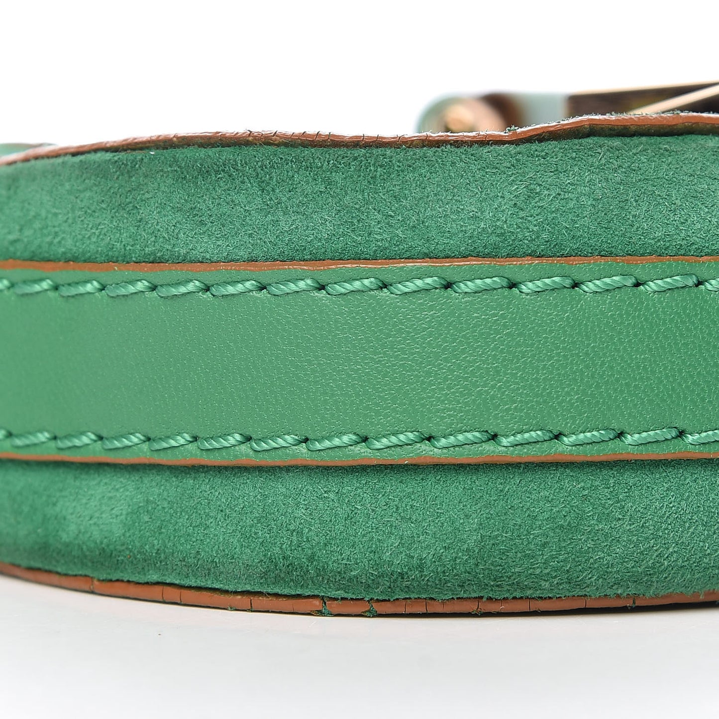 Suede Chain Bag Green