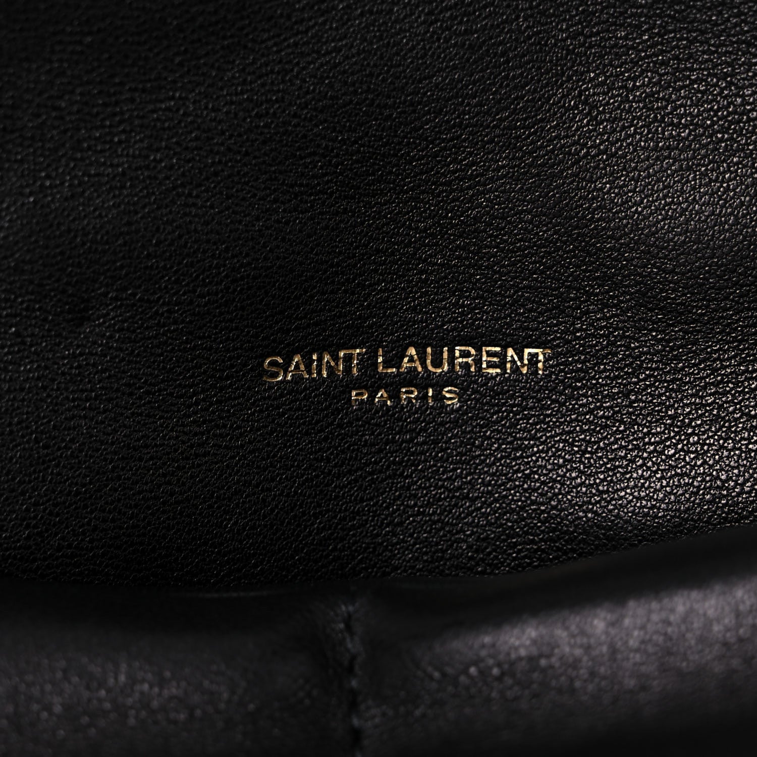Saint Laurent Lambskin Quilted Medium Loulou Puffer Monogram Chain Satchel Black 6 of 15