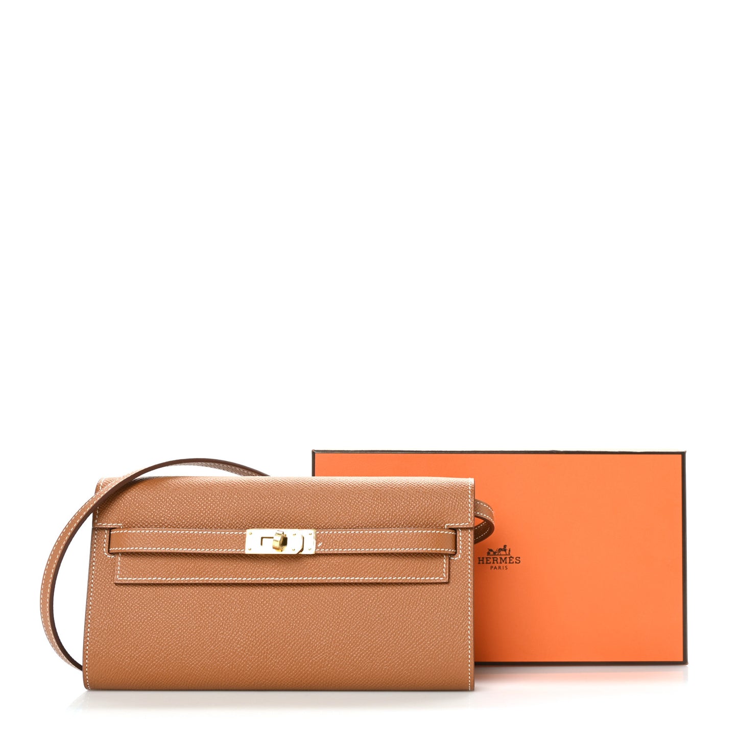 Epsom Kelly Wallet To Go Gold