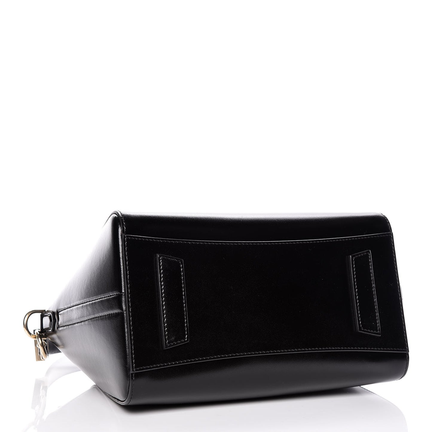 Shiny Lord Calfskin Small Antigona Black