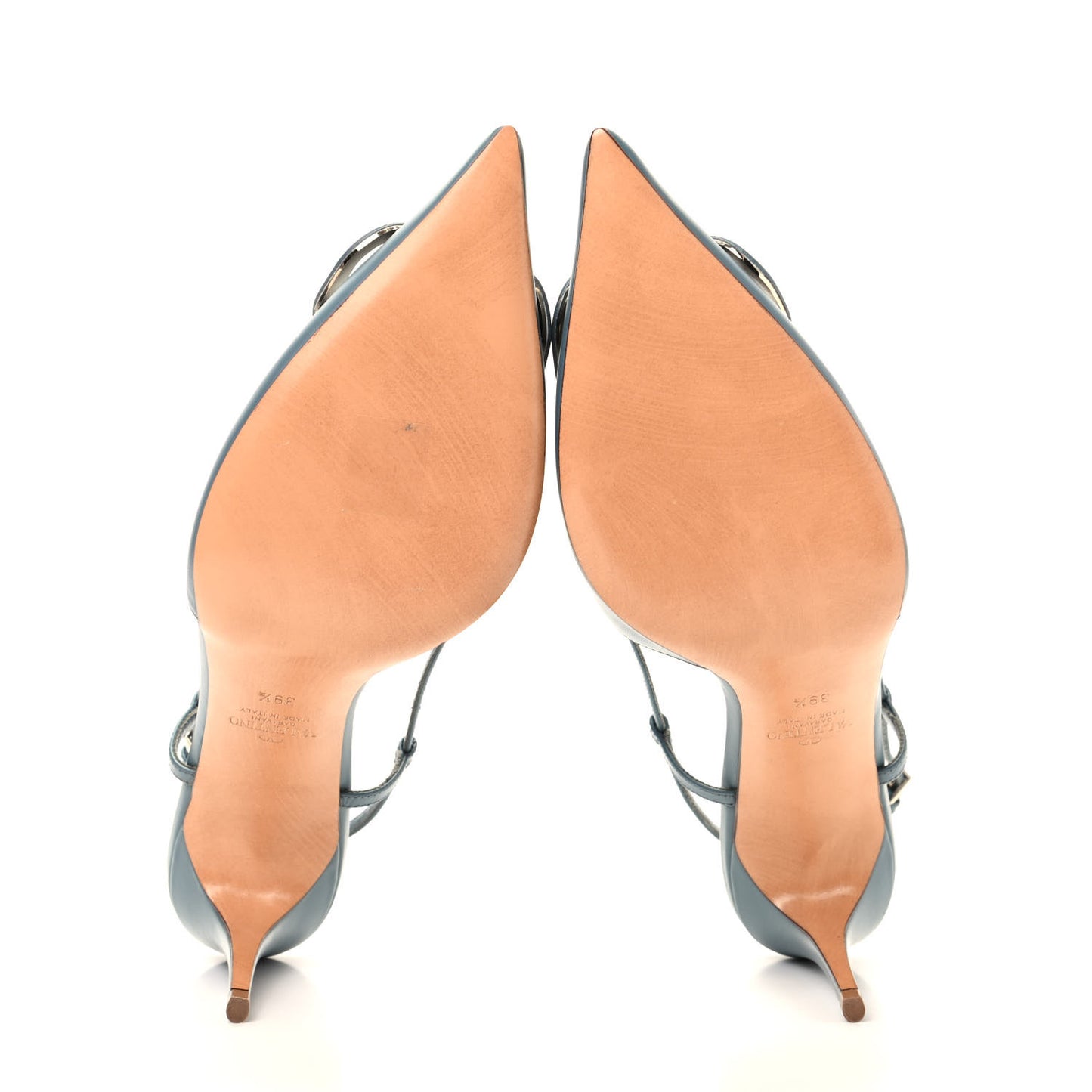 Calfskin Tonal Vlogo Slingback 80mm Pumps 39.5 Amadeus