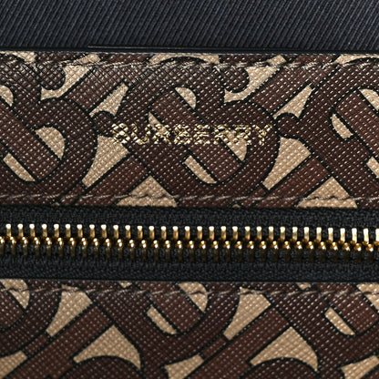 Burberry E-Canvas Monogram Stripe Small Book Tote Bridle Brown 5 of 7