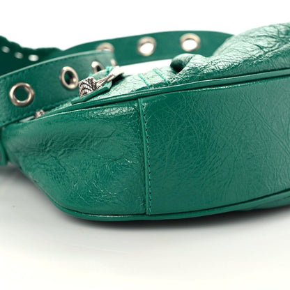 Balenciaga Agneau Arena XS Le Cagole Shoulder Bag Jade 5 of 9