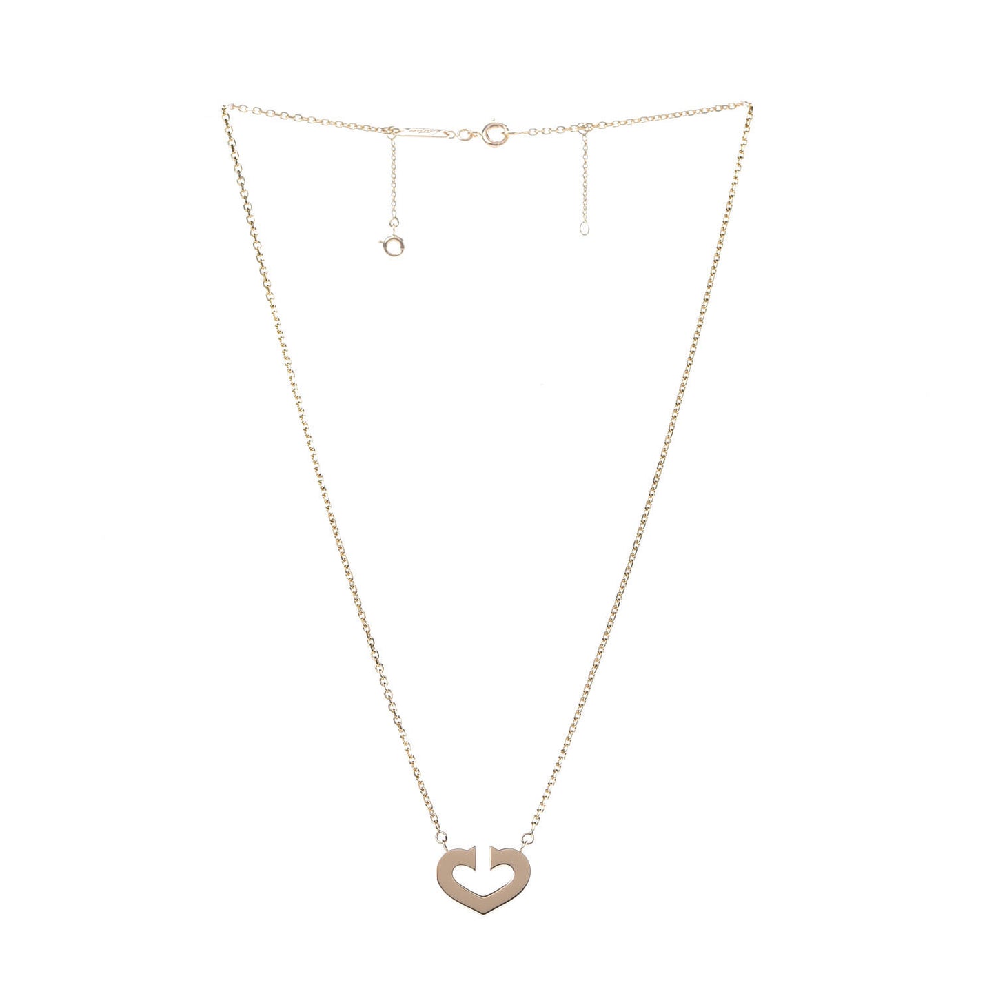 18K Yellow Gold Medium Hearts and Symbols Necklace