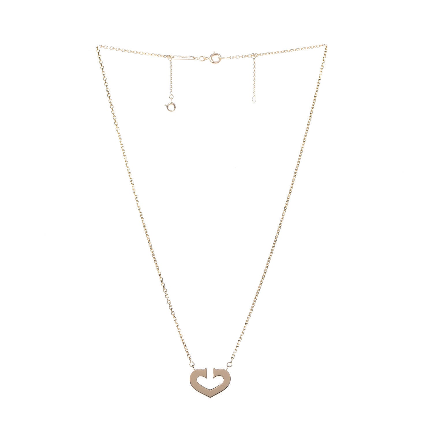 Cartier 18K Yellow Gold Medium Hearts and Symbols Necklace 3 of 7