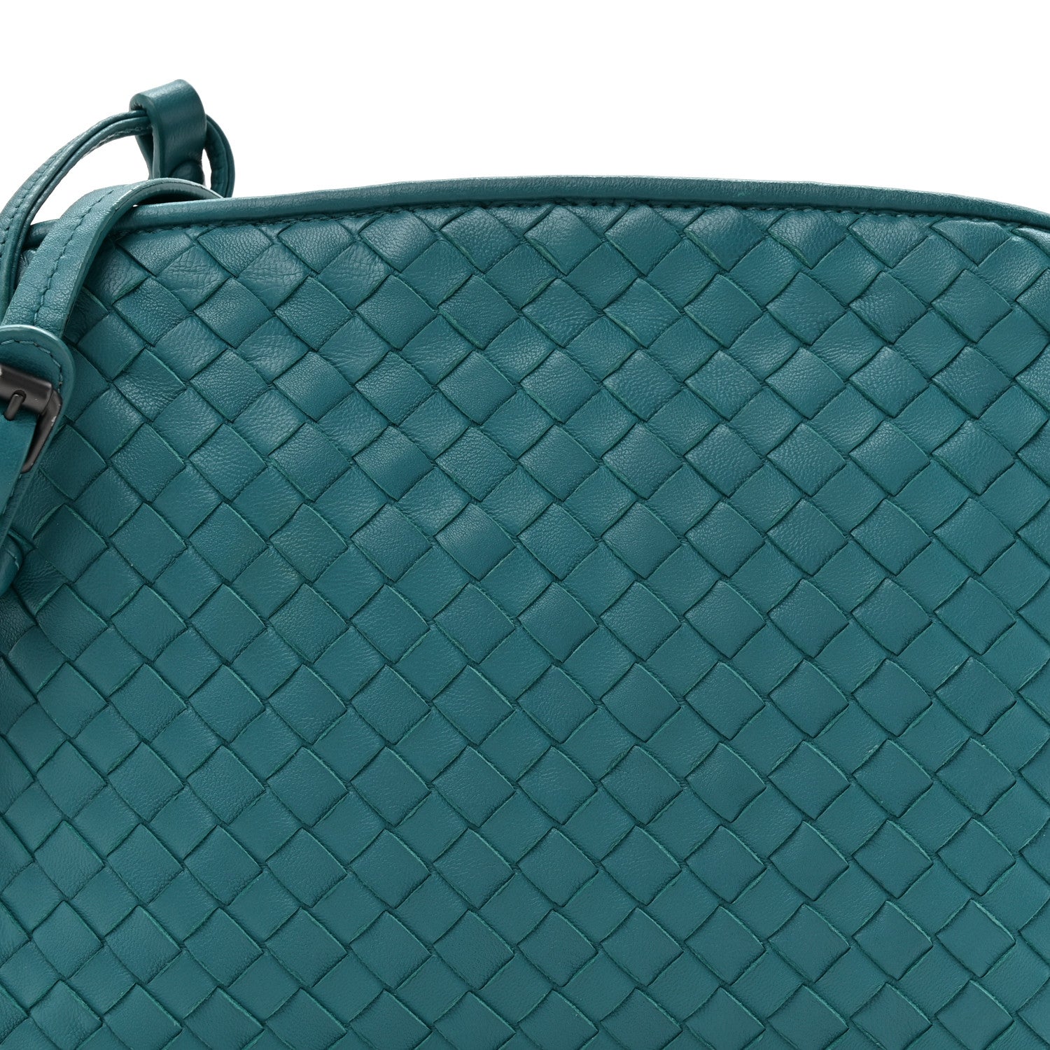 Bottega Veneta Nappa Intrecciato Nodini Crossbody Messenger Mallard 8 of 12