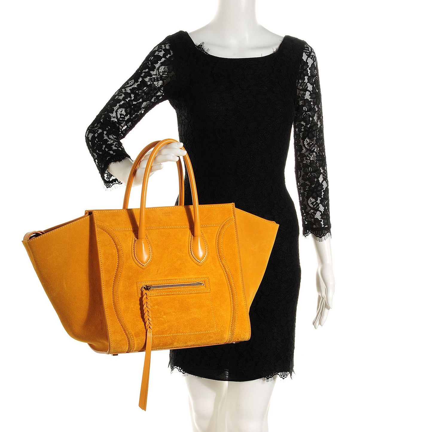 Suede Medium Phantom Luggage Amber