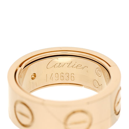 Cartier 18K Yellow Gold 7mm Astro LOVE Ring 47 4.25 5 of 6