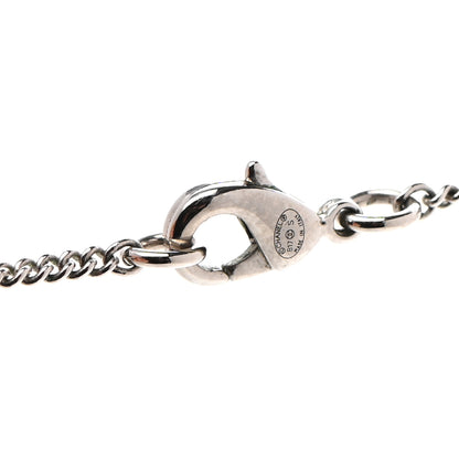 Chanel Crystal Strass Cross CC Pendant Necklace Silver 6 of 7