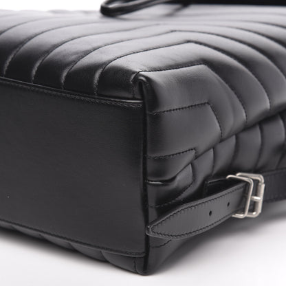 Saint Laurent Calfskin Y Quilted Monogram Medium Loulou Backpack Black 9 of 10