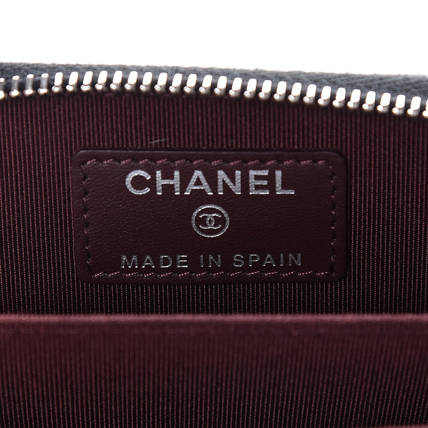 Caviar Quilted Zip Coin Purse Black