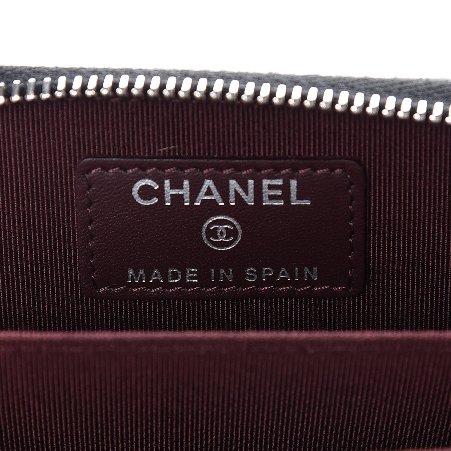 Chanel Caviar Quilted Zip Coin Purse Black 6 of 14