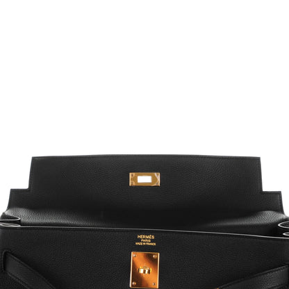 Hermes Togo Kelly Retourne 35 Black 14 of 23