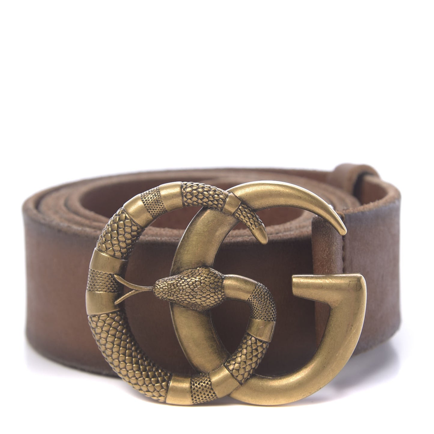 Faded Calfskin Snake Double G 40mm Belt 105 42 Cuir