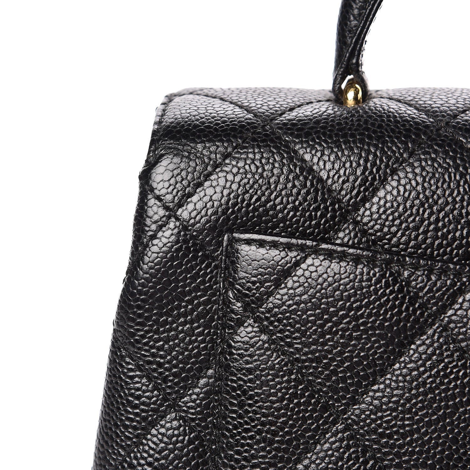 Chanel Caviar Quilted Jumbo Kelly Flap Black 19 of 20