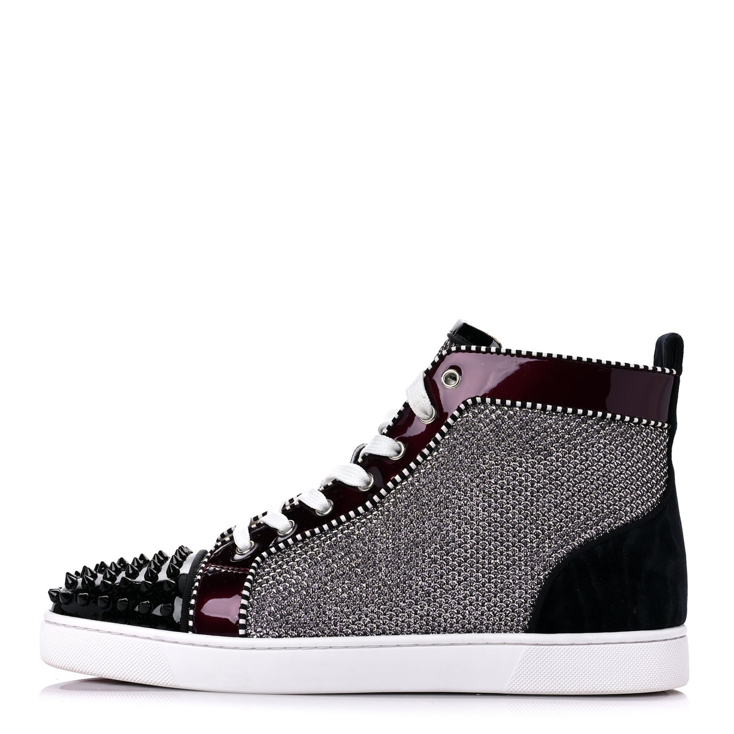 Lame Lou Spikes Flat Sneakers 45 Antic Silver