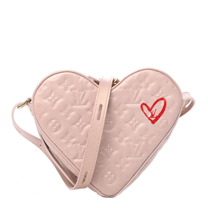 Louis Vuitton Lambskin Embossed Monogram Fall In Love Sac Coeur Light Pink 1 of 4