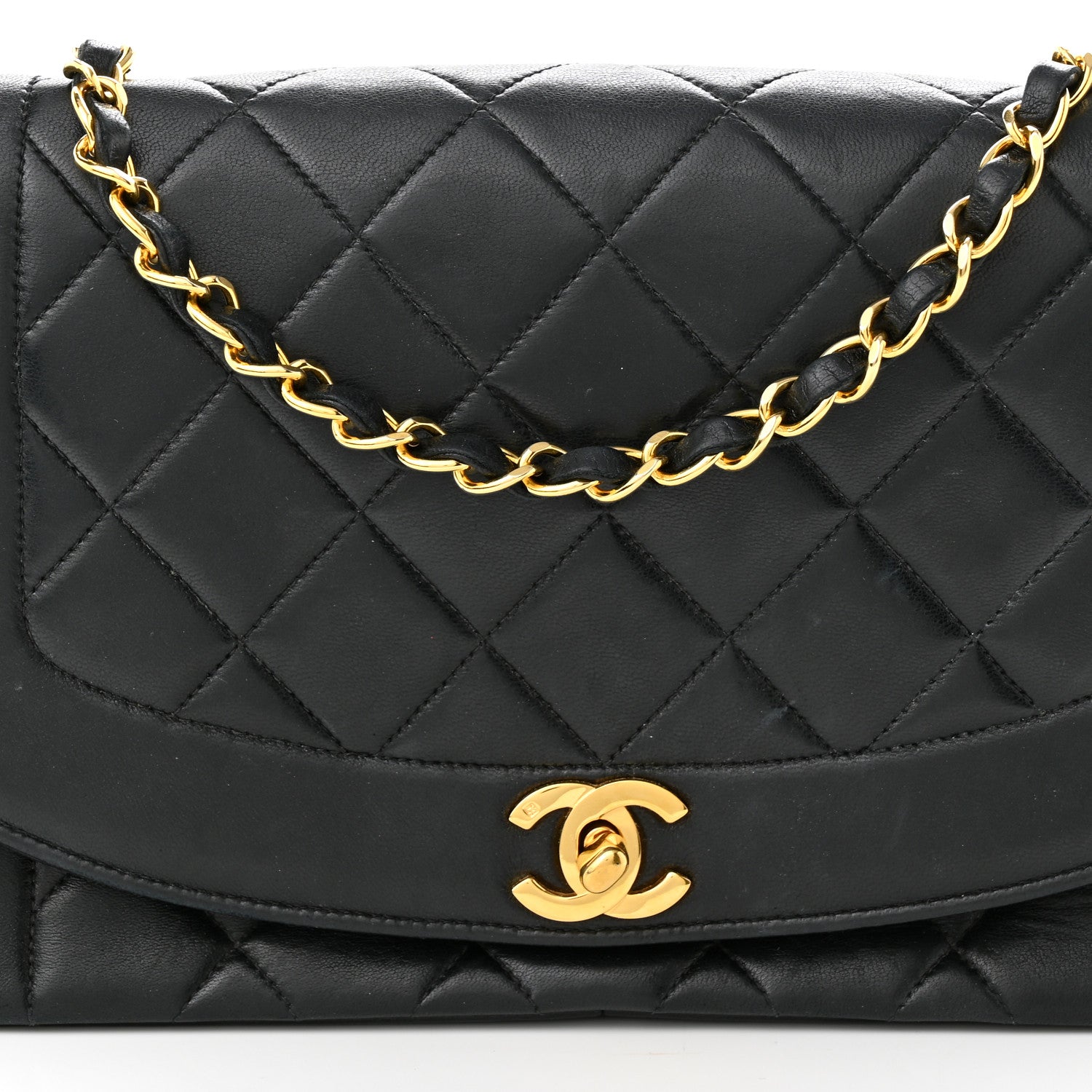 Chanel Lambskin Quilted Medium Single Flap Black 8 of 11