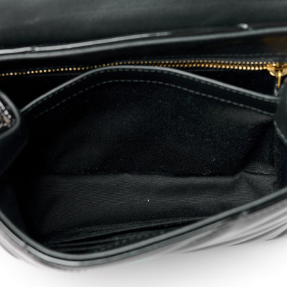 Saint Laurent Patent Y Quilted Monogram Toy Loulou Crossbody Bag Black 5 of 11