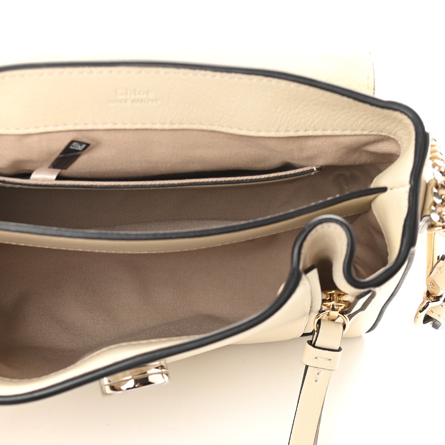 Calfskin Mini Faye Day Shoulder Bag Off White