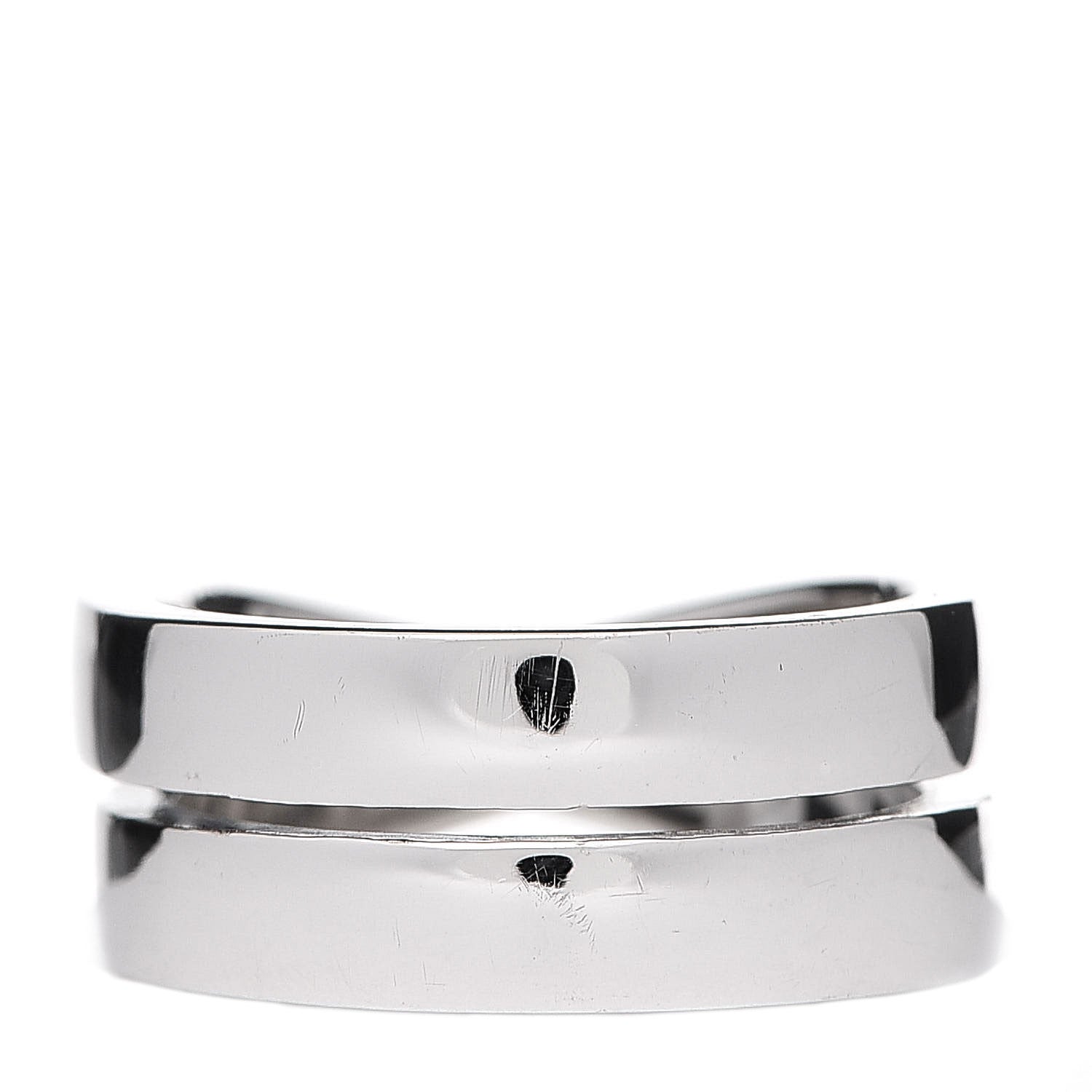 Cartier 18K White Gold 9mm Paris Nouvelle Vague Ring 52 6 3 of 4